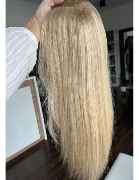 Topper Wilma 50–55 cm – baleyage blond, włosy naturalne