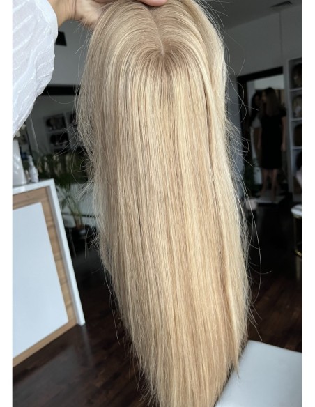 Topper Wilma 50–55 cm – baleyage blond, włosy naturalne