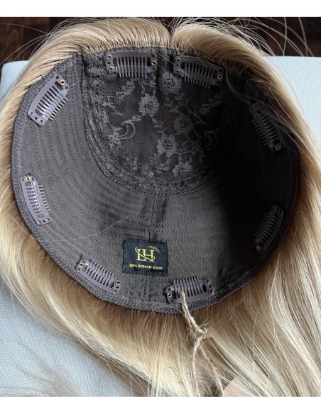 Topper Wilma 50–55 cm – baleyage blond, włosy naturalne