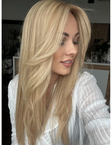 Topper Wilma 50–55 cm – baleyage blond, włosy naturalne
