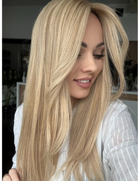 Topper Wilma 50–55 cm – baleyage blond, włosy naturalne