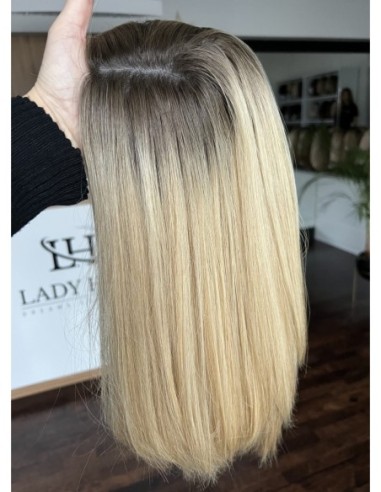 AIDA 35-40 CM GP TOPPER Z WŁOSÓW NATURALNYCH PREMIUM