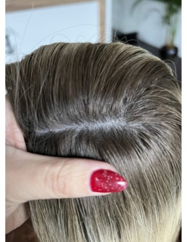 AIDA 35-40 CM GP TOPPER Z WŁOSÓW NATURALNYCH PREMIUM