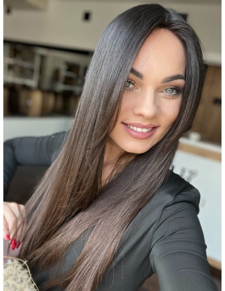 "KASIA  60 CM" TOPPER Z WŁOSÓW NATURALNYCH