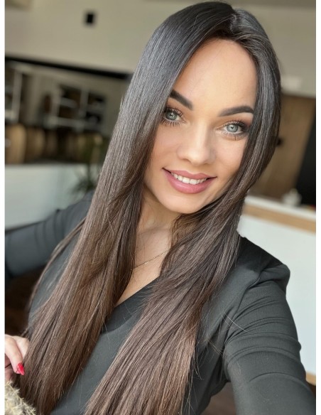 "KASIA  60 CM" TOPPER Z WŁOSÓW NATURALNYCH