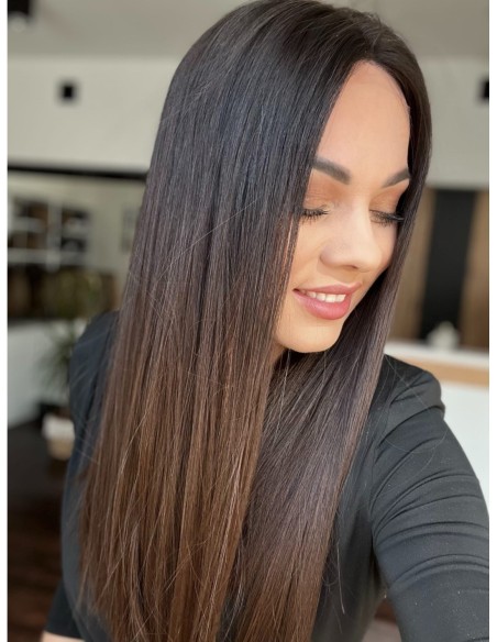 KASIA 50 CM"M"-PERUKA LACE TOP Z WŁOSÓW NATURALNYCH PREMIUM  VIRGIN