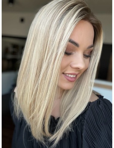 "ANIA 40 CM "S"  "LACE TOP PERUKA Z WŁOSÓW NATURALNYCH  PREMIUM