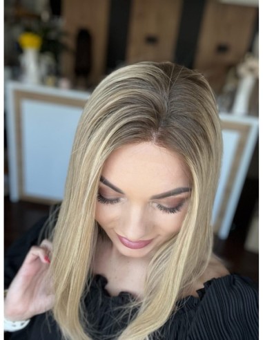 "ANIA 40 CM "S"  "LACE TOP PERUKA Z WŁOSÓW NATURALNYCH  PREMIUM