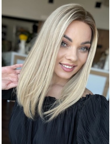 "ANIA 40 CM "S"  "LACE TOP PERUKA Z WŁOSÓW NATURALNYCH  PREMIUM