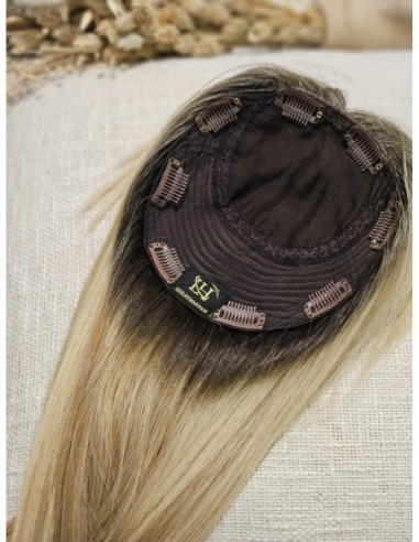 Topper Leila 45 cm – baleyage blond z odrostem, włosy naturalne