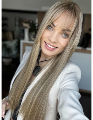 Topper Milena 65 cm – baleyage blond, włosy naturalne 2