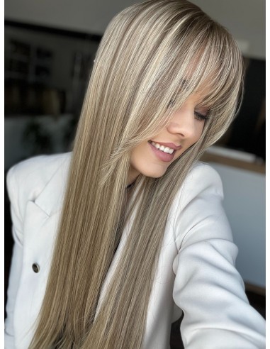 Topper Milena 65 cm – baleyage blond, włosy naturalne