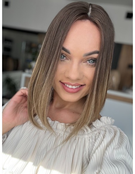 GABI 35 CM-TOPPER Z WŁOSÓW NATURALNYCH PREMIIM