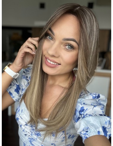 BAJA 45-50 CM-TOPPER Z WŁOSÓW NATURALNYCH PREMIUM