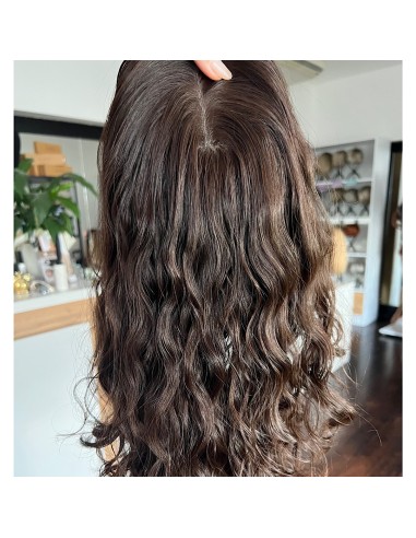 NILA 35-40" TOPPER Z WŁOSÓW NATURALNYCH  KRĘCONYCH