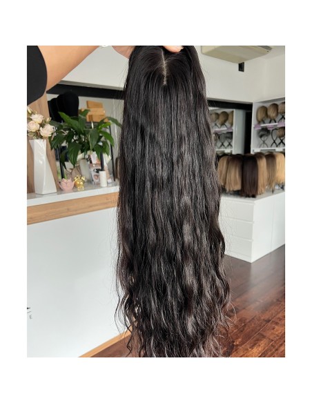 INA 70 CM" TOPPER Z WŁOSÓW NATURALNYCH  FALOWANYCH