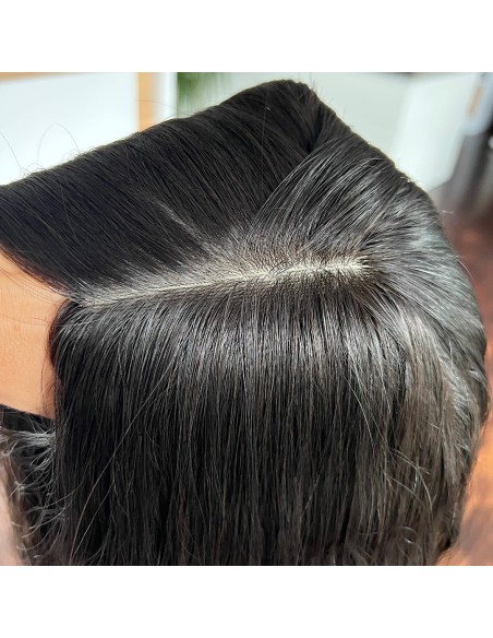 INA 70 CM" TOPPER Z WŁOSÓW NATURALNYCH  FALOWANYCH