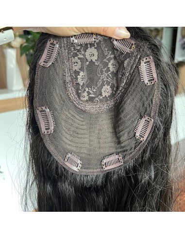 INA 70 CM" TOPPER Z WŁOSÓW NATURALNYCH  FALOWANYCH