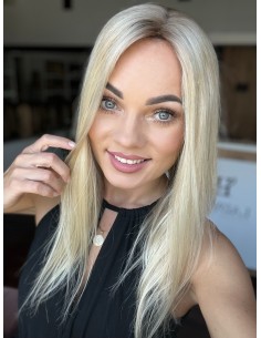 Elena 45MN- BLOND TOPPER Z WŁOSÓW NATURALNYCH