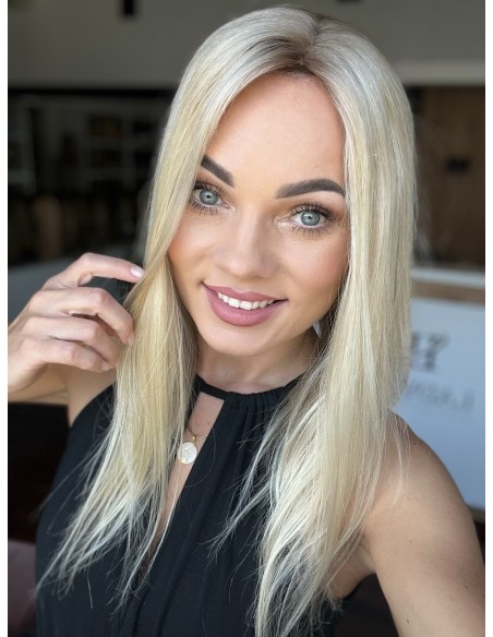 Elena 45MN- BLOND TOPPER Z WŁOSÓW NATURALNYCH
