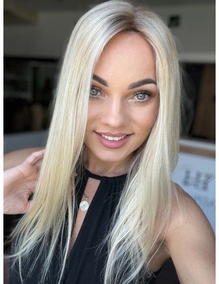 Elena 45MN- BLOND TOPPER Z WŁOSÓW NATURALNYCH