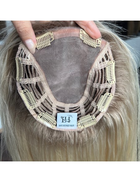 Elena 45MN- BLOND TOPPER Z WŁOSÓW NATURALNYCH