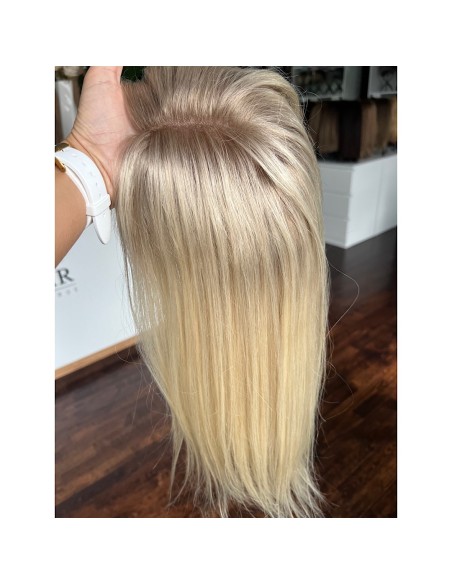 Elena 45MN- BLOND TOPPER Z WŁOSÓW NATURALNYCH