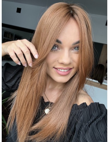 Topper Hana 45–50 cm – rudy cynamonowy, włosy naturalne