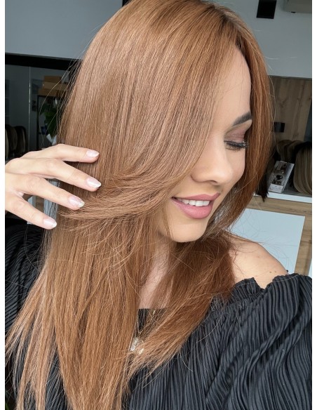 Topper Hana 45–50 cm – rudy cynamonowy, włosy naturalne