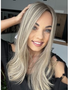 Topper Noa 45–50 cm – chłodny blond, włosy naturalne