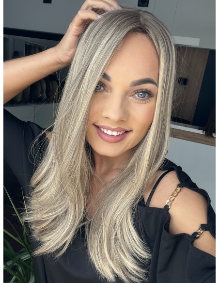 Topper Noa 45–50 cm – chłodny blond, włosy naturalne