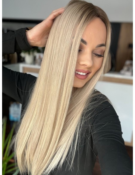 "ANIA 60 CM PREMIUM"-TOPPER Z WŁOSÓW NATURALNYCH