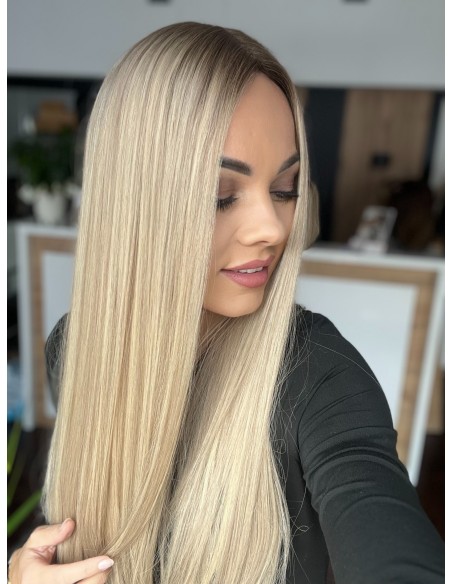 "ANIA 60 CM PREMIUM"-TOPPER Z WŁOSÓW NATURALNYCH