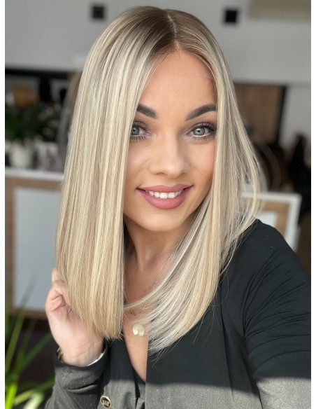 ANIA 40 CM PREMIUM "S"-PERUKA LACE FRONT Z WŁOSÓW NATURALNYCH