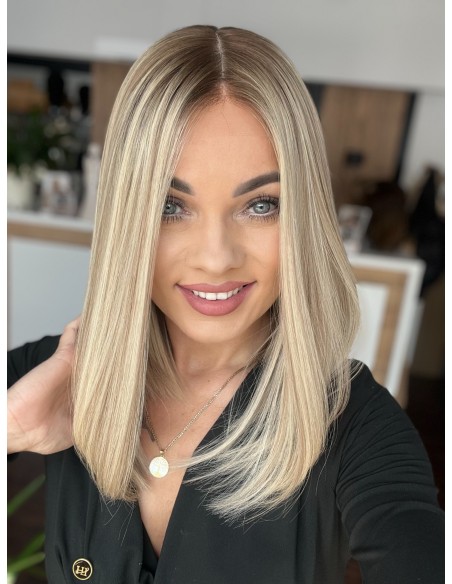 ANIA 40 CM PREMIUM "S"-PERUKA LACE FRONT Z WŁOSÓW NATURALNYCH