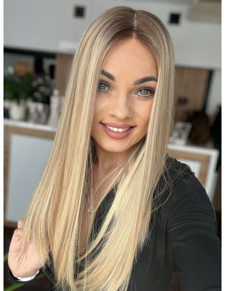 ANIA 50 CM PREMIUM "S"-PERUKA LACE FRONT Z WŁOSÓW NATURALNYCH