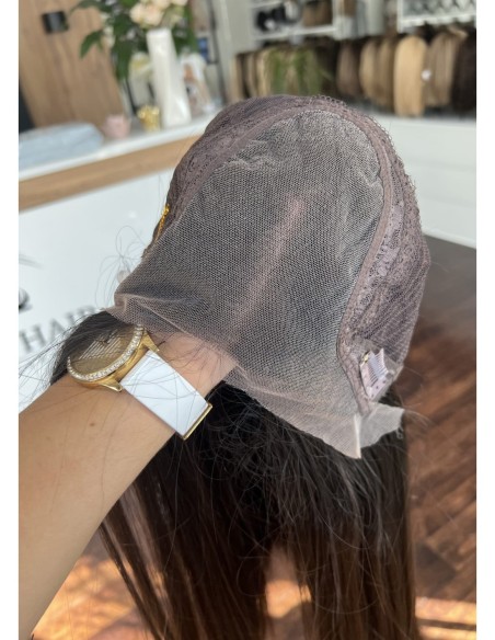 KASIA 40 CM "M"-PERUKA LACE FRONT Z WŁOSÓW NATURALNYCH PREMIUM  VIRGIN