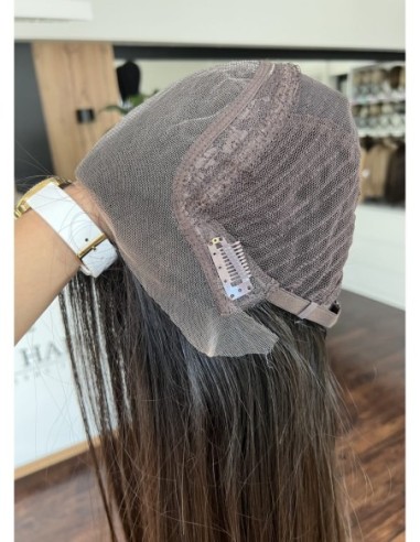 KASIA 40 CM "M"-PERUKA LACE FRONT Z WŁOSÓW NATURALNYCH PREMIUM  VIRGIN