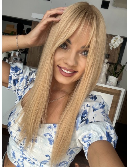 "SHEILA-55GP"TOPPER Z WŁOSÓW NATURALNYCH