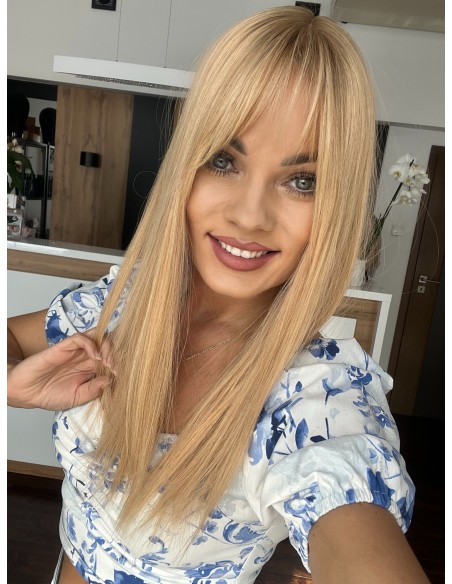 "SHEILA-55GP"TOPPER Z WŁOSÓW NATURALNYCH