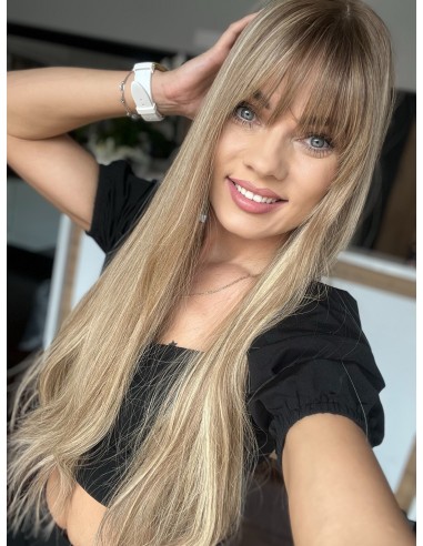 "MILENA 70 CM "DŁUGI TOPPER Z WŁOSÓW NATURALNYCH  PREMIUM