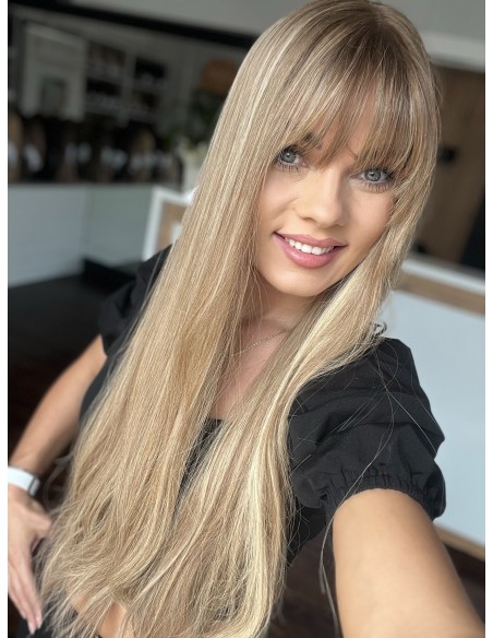 "MILENA 70 CM "DŁUGI TOPPER Z WŁOSÓW NATURALNYCH  PREMIUM