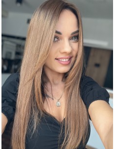"JUSTI 55 CM" TOPPER Z WŁOSÓW NATURALNYCH
