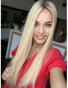 "KEJSI  60 CM  "TOPPER Z WŁOSÓW NATURALNYCH