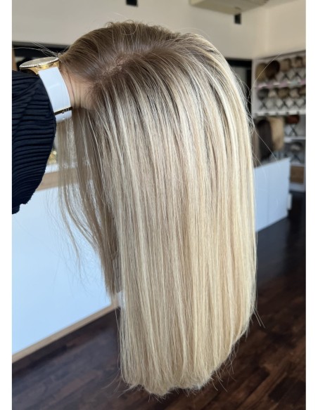 "ANIA 40 CM "M"  "LACE FRONT PERUKA Z WŁOSÓW NATURALNYCH  PREMIUM