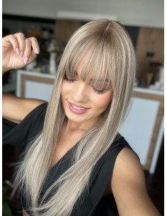 Topper Lila 50–55 cm – baleyage blond, włosy naturalne