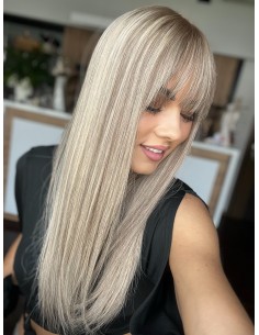 Topper Lila 50–55 cm – baleyage blond, włosy naturalne 2