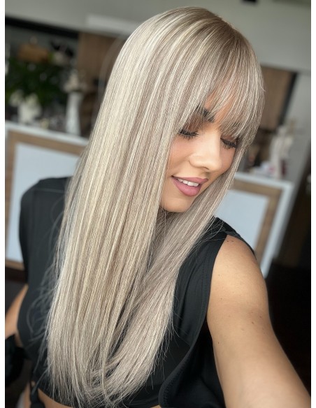 Topper Lila 50–55 cm – baleyage blond, włosy naturalne