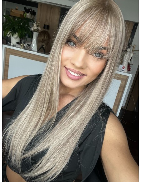 Topper Lila 50–55 cm – baleyage blond, włosy naturalne