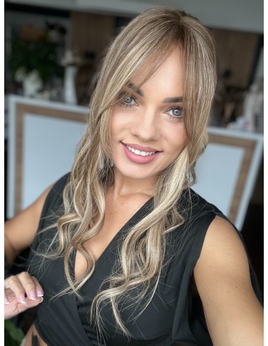 "Lio 6D "- Mini topper z włosów naturalnych  45 cm